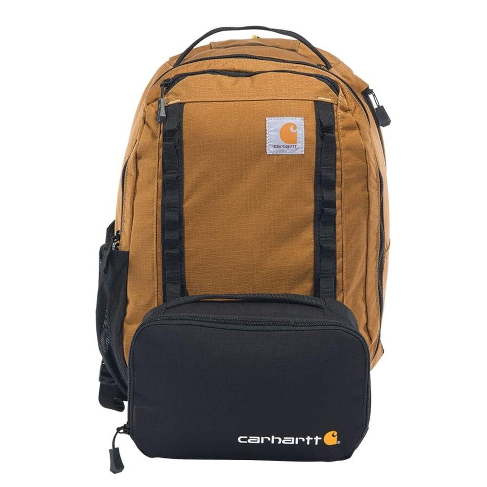New! Carhartt Cargo Series 20L Daypack 3 Can Cooler Backpack Brown CB0369